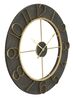Immagine aggiuntiva di Orologio da muro particolare fascia scura dettagli oro 70cm  40517