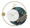 Orologiio da muro raffinato 60x65cm decoro cerchio e foglie notturne  40601