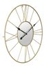 Immagine aggiuntiva di Orologio quadrante specchio da parete scheletrato dorato 80cm  40516