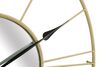 Orologio quadrante specchio da parete scheletrato dorato 80cm  40516 - foto 6