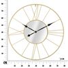 Orologio quadrante specchio da parete scheletrato dorato 80cm  40516 - foto 8
