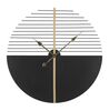 Immagine aggiuntiva di Orologio da parete moderno a righe nero 60cm  40536