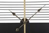 Particolare di Orologio da parete moderno a righe nero 60cm  40536