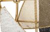 Ulteriore dettaglio di Orologio di design in metallo dorato con dettagli geometrici esclusivi 120x60