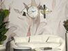 Orologio di design in metallo dorato con dettagli geometrici esclusivi 120x60  43771 - foto 5