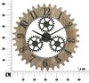 Orologio da muro grande 60cm tinta legno e nero  40518 - foto 9