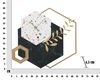 Orologio da parete originale decoro metallo design esagoni 62cm 40602 COLORI E LUCI - foto 4