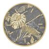 Immagine aggiuntiva di Orologio da muro rotondo scuro con palme dorate 40cm  40599