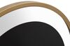 Particolare di Orologio da muro moderno 60cm con fascia trasparente e interno nero  40613
