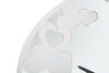 Immagine aggiuntiva di Orologio parete design cuori bianco specchio 55cm  40534