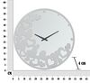 Orologio parete design cuori bianco specchio 55cm  40534 - foto 5