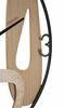 Particolare di Orologio parete design moderno motivi astratti legno e metallo 60cm  42221