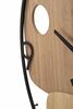 Ulteriore dettaglio di Orologio parete design moderno motivi astratti legno e metallo 60cm  42221