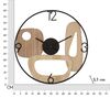 Orologio parete design moderno motivi astratti legno e metallo 60cm  42221 - foto 5