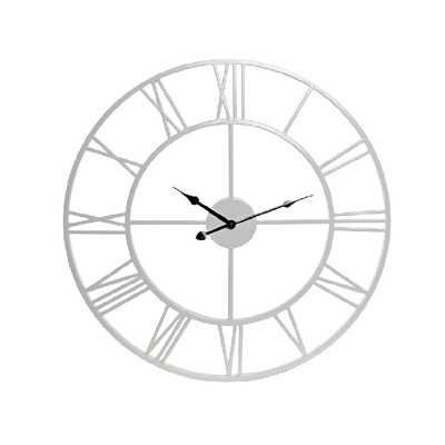 Orologio da parete 60cm forma essenziale e moderna bianco  42618