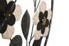Ulteriore dettaglio di Orologio parete fiori e farfalle metallo e legno 67cm  42219