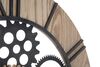 Ulteriore dettaglio di Orologio a parete industriale ingranaggi neri e legno 60cm  40523