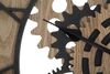 Orologio a parete industriale ingranaggi neri e legno 60cm  40523 - foto 4