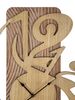 Particolare di Orologio parete moderno grande design decorativo numeri sparsi alto 93cm  42409