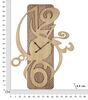 Orologio parete moderno grande design decorativo legno numeri sparsi alto 93cm COLORI E LUCI - foto 5