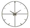 Immagine aggiuntiva di Orologio da parete essenziale nero argento antichizzato 60cm  40512