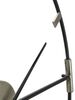 Particolare di Orologio da parete essenziale nero argento antichizzato 60cm  40512
