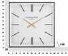 Orologio da parete quadrato da 60cm bordo nero  40619 - foto 5
