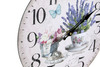 Detaglio di orologio parete lavanda fiori e uccellini 34cm