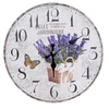 Orologio parete shabby fiori cestino di lavanda 34cm 39882 COLORI E LUCI