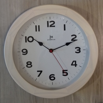 Orologio parete cornice legno rovere sbiancato 30cm 21034B LOWELL