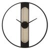 Immagine aggiuntiva di Orologio da parete nero con parte centrale decoro graticcio 60cm  40630