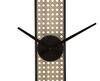 Particolare di Orologio da parete nero con parte centrale decoro graticcio 60cm  40630
