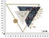 Particolare orologio da parete triangolare con decorazione in metallo 75x59cm COLORI E LUCI - foto 5