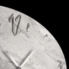 Particolare Orologio grande parete design ovale orizzontale marmo grigio 80x40
