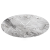 Dettagli Orologio grande parete design ovale orizzontale marmo grigio 80x40