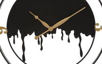 Orologio originale a parete design colata nero 66cm  40622