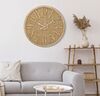 Orologio da muro 60cm design rattan interno trama grezza  40624 - foto 4