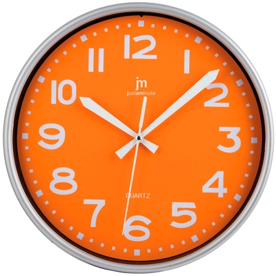 Orologio parete arancione 25.5cm 37490 COLORI E LUCI