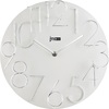 Orologio da parete bianco diametro 32cm numeri cromati applicati 14536B LOWELL