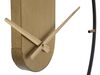 Particolare di Orologio parete in metallo design semplice 60cm fascia gold  40634