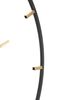 Orologio parete in metallo design semplice 60cm fascia gold  40634 - foto 4