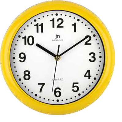Orologio parete silenzioso giallo 25cm 00710G LOWELL