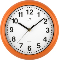 Orologio parete cornice arancione 00710O LOWELL