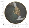 Orologio molto grande 80cm con decoro artistico sfumature verdi-blu  40531 - foto 6