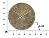 Orologio particolare in metallo bronzato con zigrinature 50 cm  40529 - foto 8