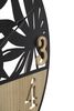 Immagine aggiuntiva di Orologio moderno contrasto legno e metallo nero 60cm  42418
