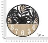 Orologio moderno contrasto legno e metallo nero 60cm  42418 - foto 5