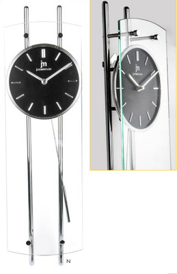 Orologio a pendolo quadrante nero 63cm 14548N COLORI E LUCI