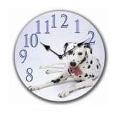 Orologio parete cane dalmata 30cm 33212 COLORI E LUCI