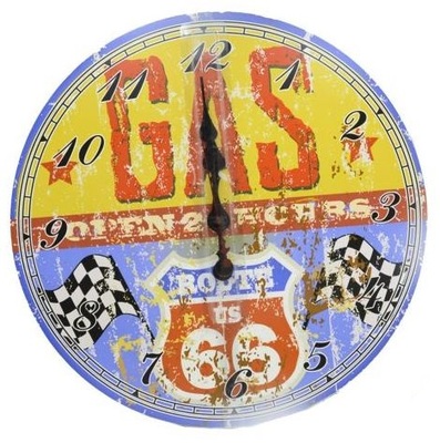 Orologio parete GAS azzurro 60cm 33119 COLORI E LUCI